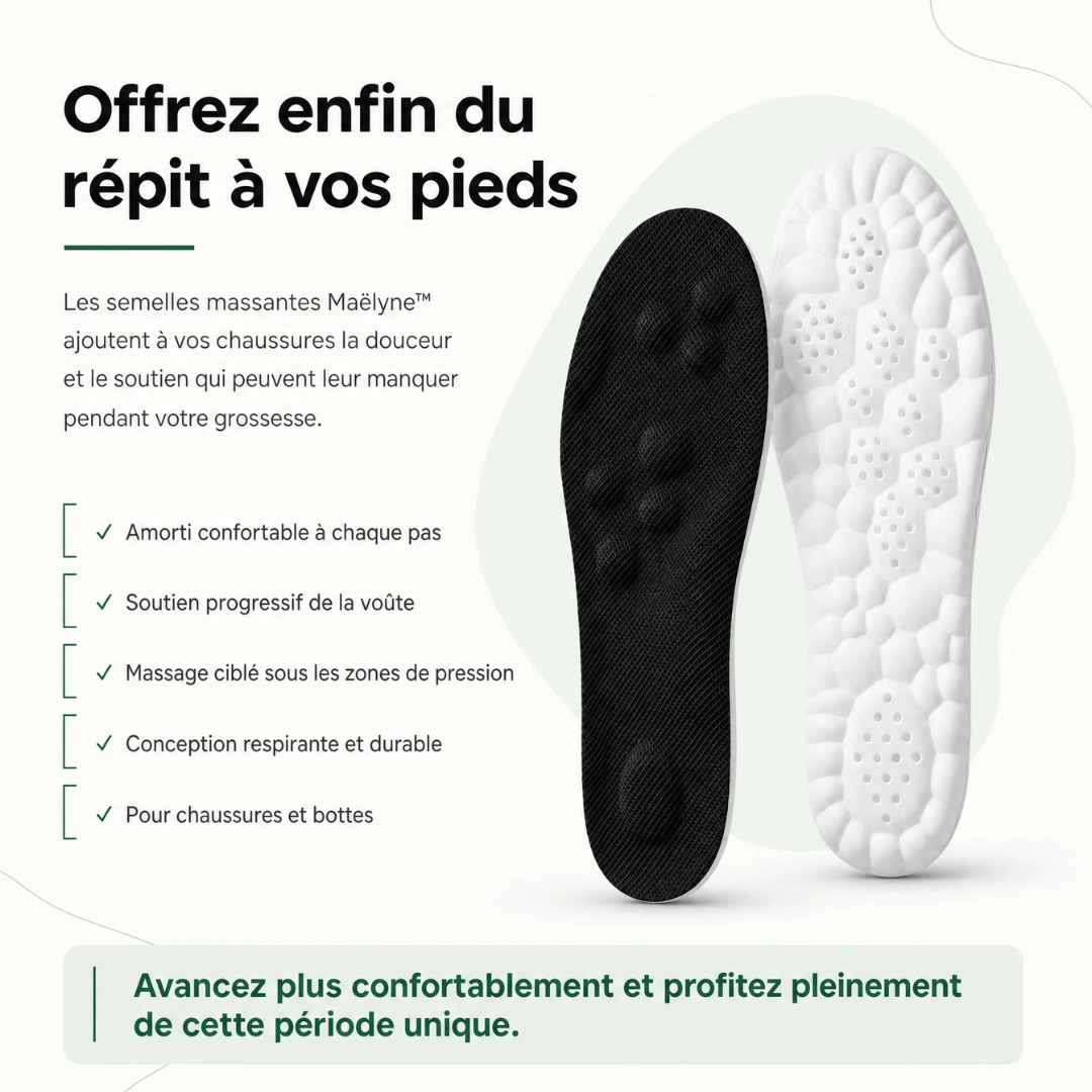 Maëlyne™ – Semelles massantes pour la grossesse