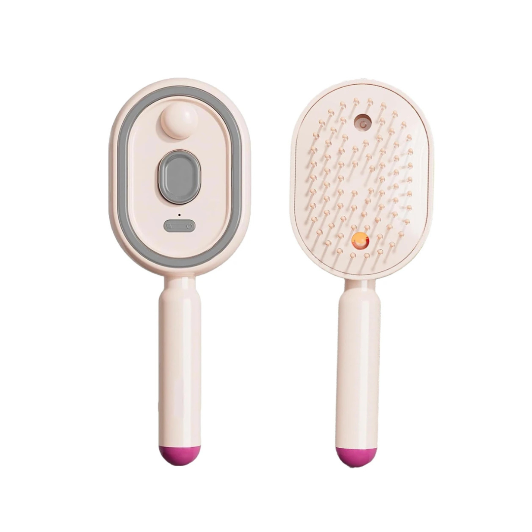 Brosse brumisatrice 3-en-1 — Démêle, hydrate et masse tous les types de cheveux