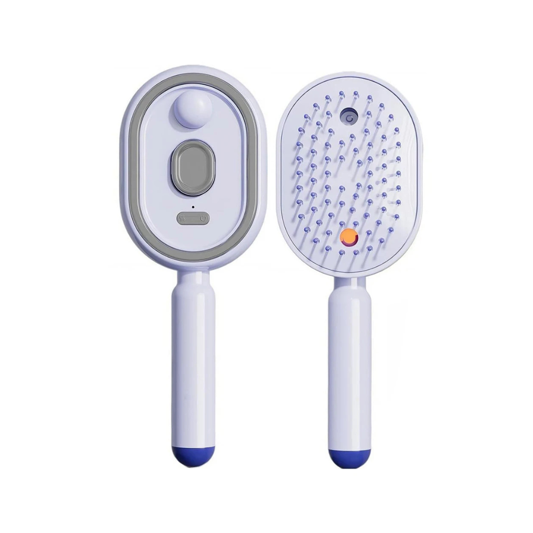 Brosse brumisatrice 3-en-1 — Démêle, hydrate et masse tous les types de cheveux