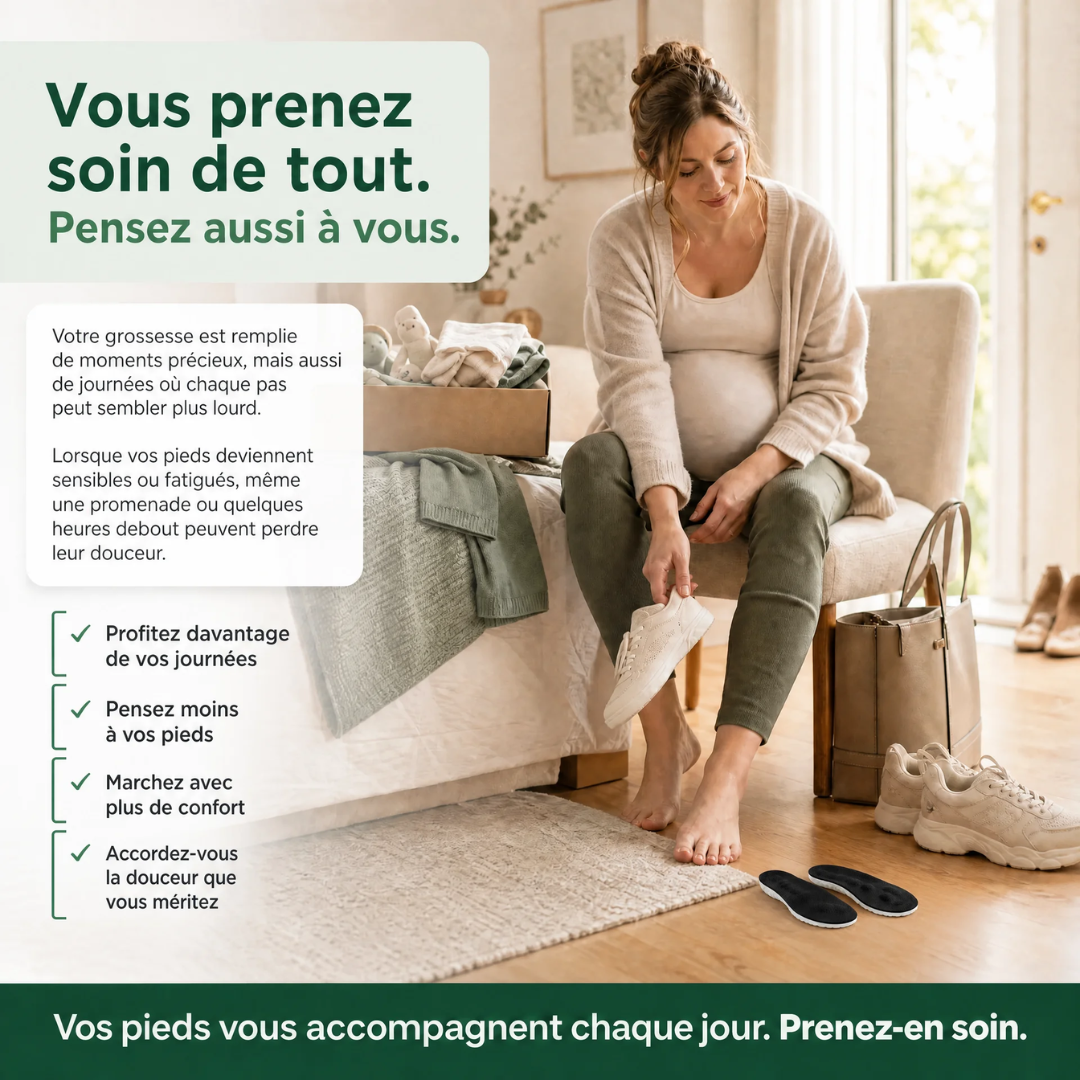 Maëlyne™ – Semelles massantes pour la grossesse