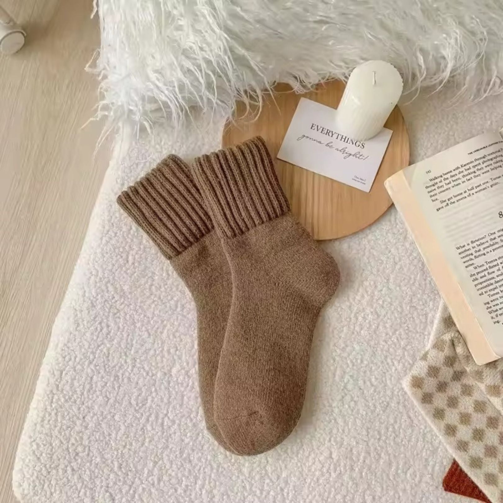 Lot de 5 Bas d'hiver chauds et confortables pour femmes | Maëlyne™
