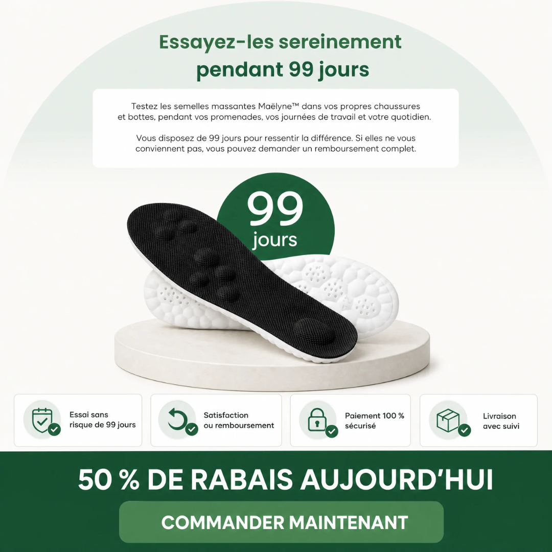 Maëlyne™ – Semelles massantes pour la grossesse
